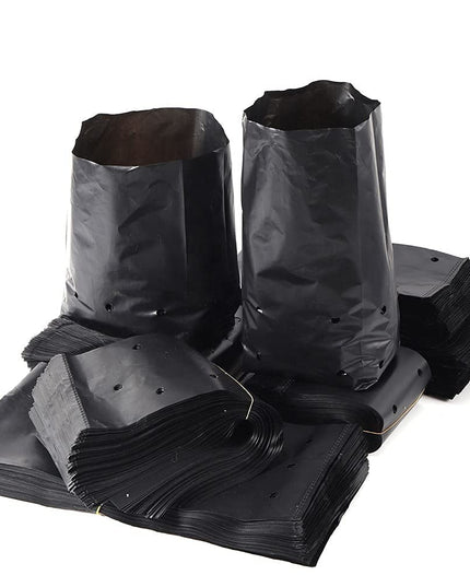 Garden Plastic UV Protected Poly Grow Nursery Plant Bags | Plant Bags for Home Garden |(Black, 5 X 7 inch) -50 Qty
