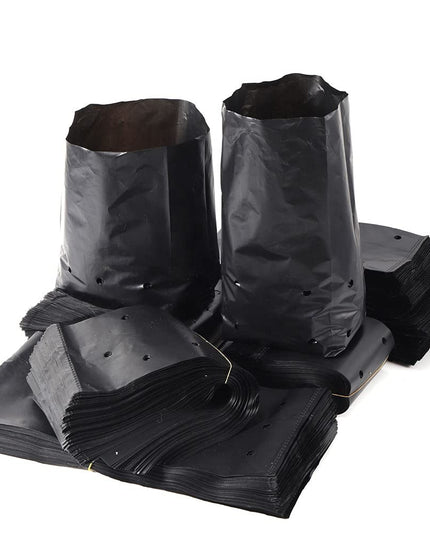 Garden Plastic UV Protected Poly Grow Nursery Plant Bags | Plant Bags for Home Garden |(Black, 5 X 7 inch) -50 Qty