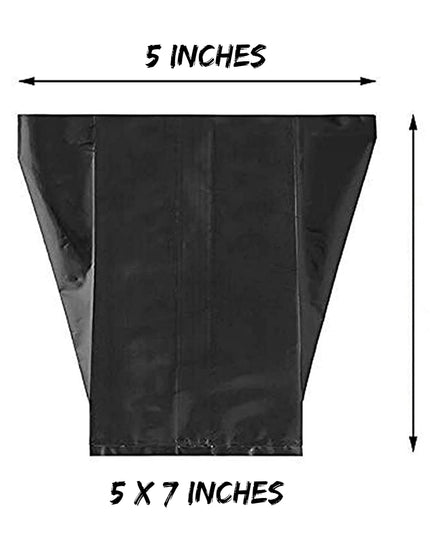 Garden Plastic UV Protected Poly Grow Nursery Plant Bags | Plant Bags for Home Garden |(Black, 5 X 7 inch) -50 Qty