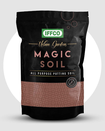IFFCO Urban Gardens - Potting Soil Mix 20kg - Made with Export Quality Cocopeat with Added Organic Manure, Perlite & Nutrients - Ready to use Soil for Home Garden - Now Available in Single Pack