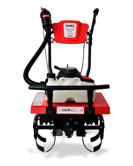 BALWAAN Krishi BW-25 Mini Tiller 63 cc 2 Stroke Petrol Engine Blades are Made of high Carbon Steel for Cultivating & Mixing and Helping to Prepare Soil for Planting & Weeding Free 500ml Engine Oil