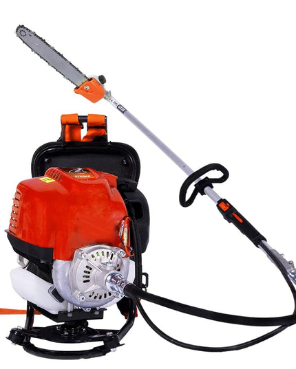 BALWAAN Krishi BX-35B Crop Cutter 35 cc 4 Stroke Backpack Brush Cutter Machine Petrol Operated with Heavy Duty 40 Teeth, 3T and Tap & go Blades and 500ml Engine Oil for Agriculture & Gardening