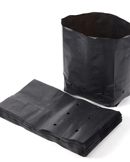 Garden Plastic UV Protected Poly Grow Nursery Plant Bags | Plant Bags for Home Garden |(Black, 5 X 7 inch) -50 Qty