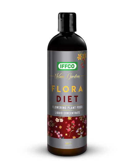 IFFCO Urban Gardens - Flora Diet - 1 Kg - Plant Food For Flower Boost in Plants - Balanced Macro Micro Nutrients & Growth Hormones for Rose, Jasmine etc - Slow Release Granules