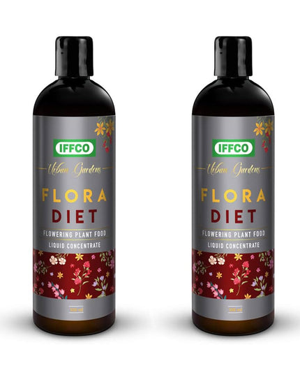 IFFCO Urban Gardens - Flora Diet - 1 Kg - Plant Food For Flower Boost in Plants - Balanced Macro Micro Nutrients & Growth Hormones for Rose, Jasmine etc - Slow Release Granules