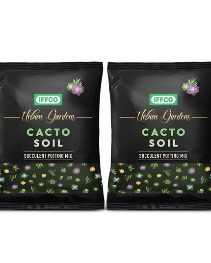 IFFCO Urban Gardens - Cacto Soil 5 Kg - Organic Succulent Potting Soil Mix - Promotes Aeration & Water Retention - 100% Natural with Added Nutrients Succulents & Cactus