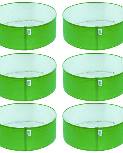 Anandi Green's Premium HDPE Uv Protected 260 GSM Round Shaped Green Colour Plants Grow Bags Suitable for Terrace and Vegetable Gardening 12x12 Inch Pack of 5 Grow Bags