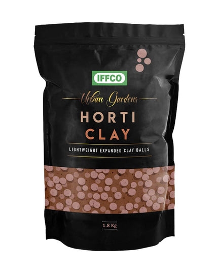 IFFCO Urban Gardens – Horti Clay 1.8Kg / 6Litre – LECA Hydroton Clay Balls – Size: 8-15mm – Multiple Applications: Hydroponics, Aeroponics, Aquaponics, Indoor and Outdoor Pots and Garden Beds