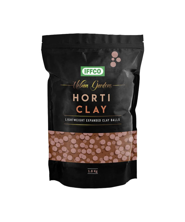 IFFCO Urban Gardens – Horti Clay 1.8Kg / 6Litre – LECA Hydroton Clay Balls – Size: 8-15mm – Multiple Applications: Hydroponics, Aeroponics, Aquaponics, Indoor and Outdoor Pots and Garden Beds