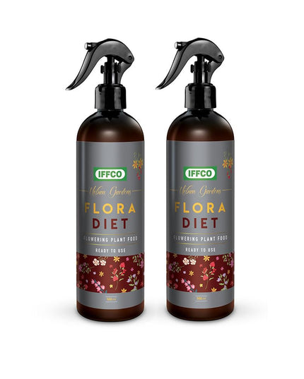 IFFCO Urban Gardens - Flora Diet - 1 Kg - Plant Food For Flower Boost in Plants - Balanced Macro Micro Nutrients & Growth Hormones for Rose, Jasmine etc - Slow Release Granules