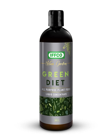 IFFCO Urban Gardens - Green Diet - 1 Kg - Organic Plant Food For Potted Indoor & Outdoor plants, Balanced Macro & Micro Nutrients, Slow-Release Granules