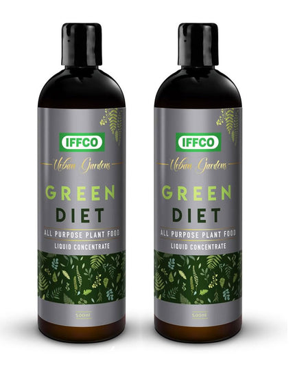 IFFCO Urban Gardens - Green Diet - 1 Kg - Organic Plant Food For Potted Indoor & Outdoor plants, Balanced Macro & Micro Nutrients, Slow-Release Granules