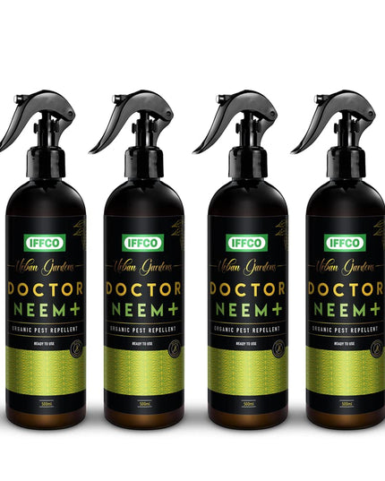IFFCO Urban Gardens - Doctor Neem+ - 500ml – Mealy Bug & Fungus Repellent Spray - 3in1 Action of Neem, Pongamia, Lemongrass Oil - 100% Organic, Ready to Use for Indoor & Outdoor plants
