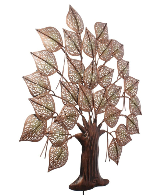 HANSART Special Pan Tree Metal Wall Art with Led For Living Room, Bedroom (30 x 30 Inches)