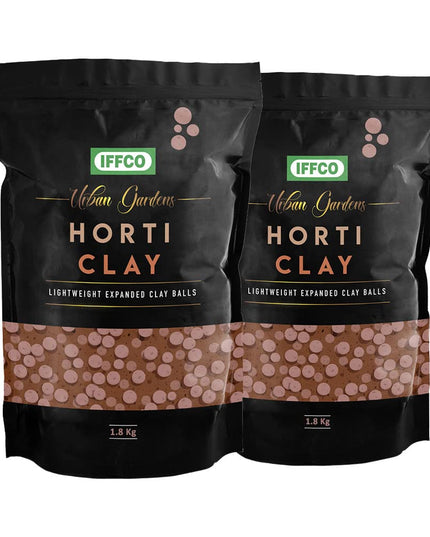 IFFCO Urban Gardens – Horti Clay 1.8Kg / 6Litre – LECA Hydroton Clay Balls – Size: 8-15mm – Multiple Applications: Hydroponics, Aeroponics, Aquaponics, Indoor and Outdoor Pots and Garden Beds