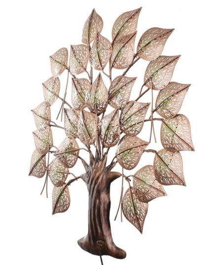 HANSART Special Pan Tree Metal Wall Art with Led For Living Room, Bedroom (30 x 30 Inches)