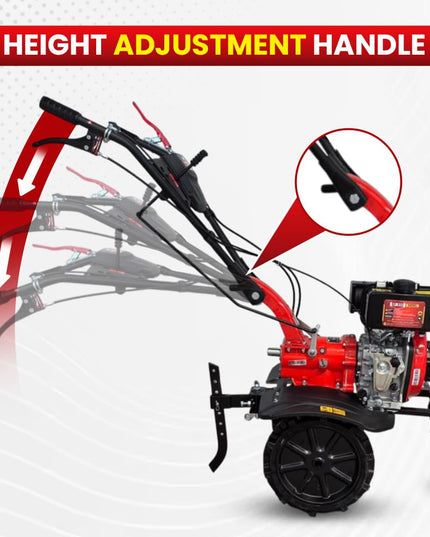 BALWAAN Krishi BP-750E Power Weeder | 212cc 4-Stroke Engine | Electric-Start with Shocker, Triple Adjustable | 40-inch Working Width | Get Free 650 ML Engine Oil & 1.8 L Gear Oil | Latest Model