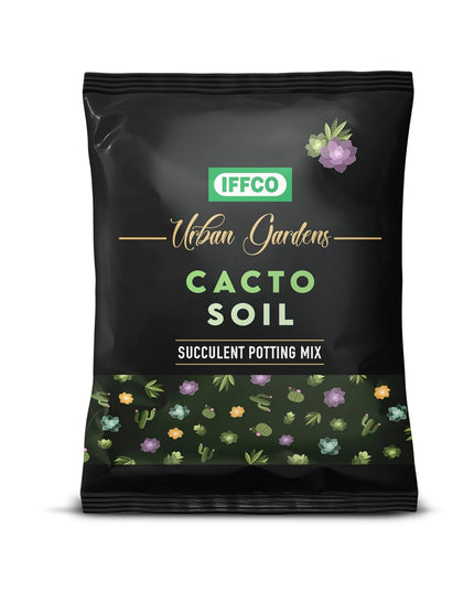 IFFCO Urban Gardens - Cacto Soil 5 Kg - Organic Succulent Potting Soil Mix - Promotes Aeration & Water Retention - 100% Natural with Added Nutrients Succulents & Cactus