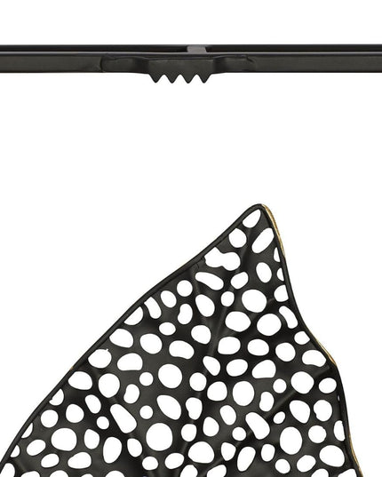 HANSART Elegant Leaf Accent, Black and Gold Double Frame Metal Wall Art (37 x 25 Inches)