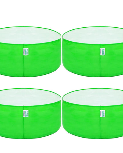 Anandi Green's Premium HDPE Uv Protected 260 GSM Round Shaped Green Colour Plants Grow Bags Suitable for Terrace and Vegetable Gardening 12x12 Inch Pack of 5 Grow Bags