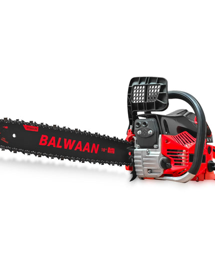 Balwaan Krishi CS-520 Petrol Chainsaw | 52cc 2-Stroke Engine | 18" Guide Bar | 0.55L Fuel Tank | Heavy-Duty Wood Cutting Tool for Farming, Tree Felling, Branch Trimming & Outdoor Use
