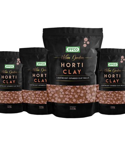 IFFCO Urban Gardens – Horti Clay 1.8Kg / 6Litre – LECA Hydroton Clay Balls – Size: 8-15mm – Multiple Applications: Hydroponics, Aeroponics, Aquaponics, Indoor and Outdoor Pots and Garden Beds