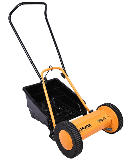 FALCON ‎EASY-28 11" Manual Cylindrical Lawn Mower 300mm Grass Cutting Machine with 20L Catcher Box for Maintaining Garden Yard Farm Upto 150 Square Meters