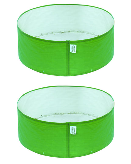 Anandi Green's Premium HDPE Uv Protected 260 GSM Round Shaped Green Colour Plants Grow Bags Suitable for Terrace and Vegetable Gardening 12x12 Inch Pack of 5 Grow Bags