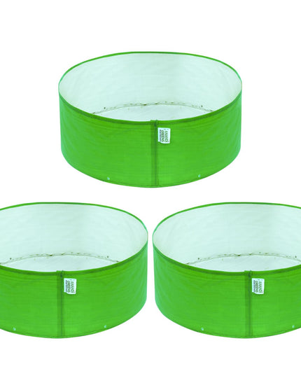 Anandi Green's Premium HDPE Uv Protected 260 GSM Round Shaped Green Colour Plants Grow Bags Suitable for Terrace and Vegetable Gardening 12x12 Inch Pack of 5 Grow Bags