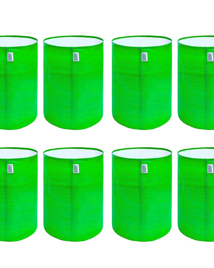 Anandi Green's Premium HDPE Uv Protected 260 GSM Round Shaped Green Colour Plants Grow Bags Suitable for Terrace and Vegetable Gardening 12x12 Inch Pack of 5 Grow Bags