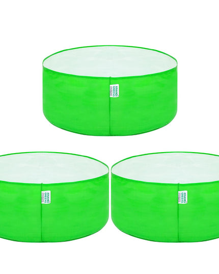 Anandi Green's Premium HDPE Uv Protected 260 GSM Round Shaped Green Colour Plants Grow Bags Suitable for Terrace and Vegetable Gardening 12x12 Inch Pack of 5 Grow Bags