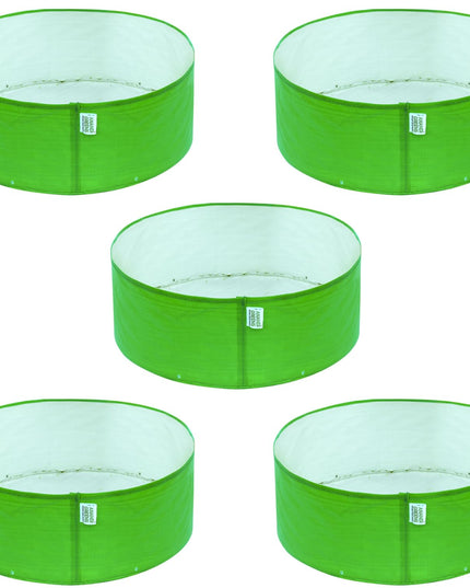 Anandi Green's Premium HDPE Uv Protected 260 GSM Round Shaped Green Colour Plants Grow Bags Suitable for Terrace and Vegetable Gardening 12x12 Inch Pack of 5 Grow Bags