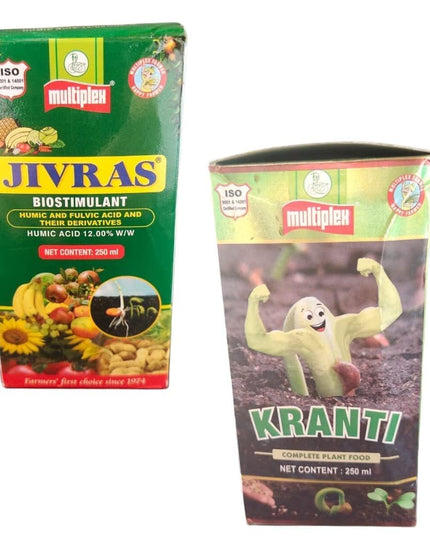 Multiplex JIVRAS (250ml) + Multiplex KRANTI (250ml) with Combo Pack