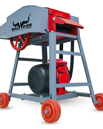 BALWAAN Krishi Chaff Cutter CH-120 with 2HP Motor, Comes with 4 Pieces Blade and RPM is 1440 | Suitable for Cutting up Straw or Hay for Fodder into Small Pieces Use for Small Dairy Farming