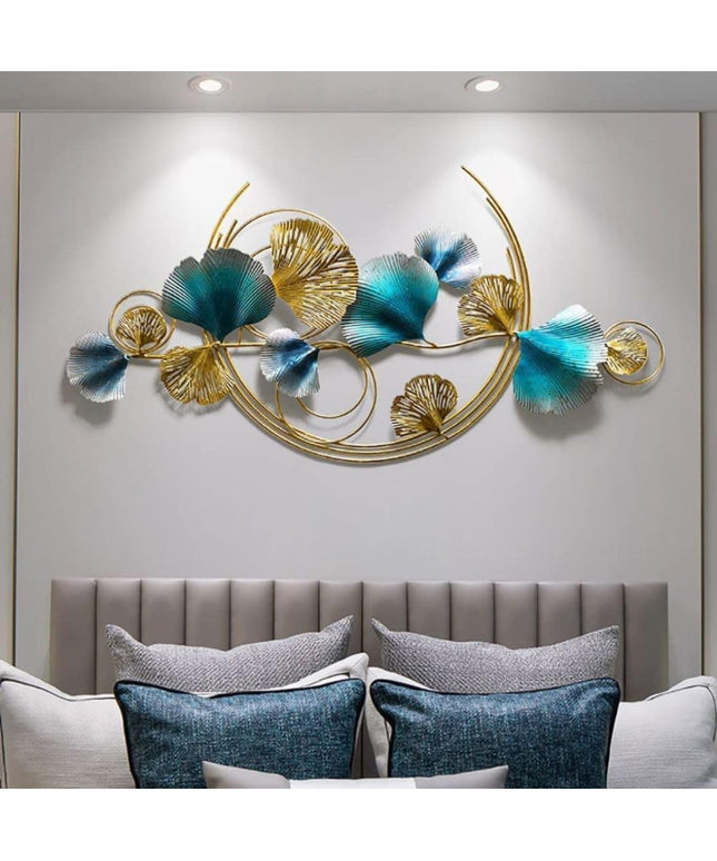 HANSART Half moon Zinco Metal Wall Art for Home Decor, Office, Reception Wall (44 x 22 Inches)