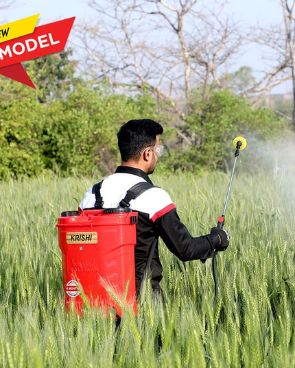 BALWAAN Krishi BS-21 Battery and Manual 2 in 1 Knapsack Sprayer 12 Volts x 8 Ampere | 18 litres Tank Capacity | High Pressure Sprayer | Suitable for Spraying
