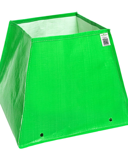 Anandi Green's Premium HDPE UV Protected 260 GSM Square Shaped Green Colour Plants Grow Bags Suitable for Terrace and Vegetable Gardening (Pack of 5, 24X12X9 INCH)