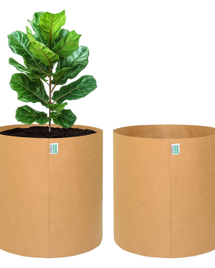 Anandi Green's 400 GSM Eco Friendly Geo Fabric Plant Grow Bag Suitable for Terrace and Flowers Vegetable Gardening 6x6 inch Maroon Color Pack of 10