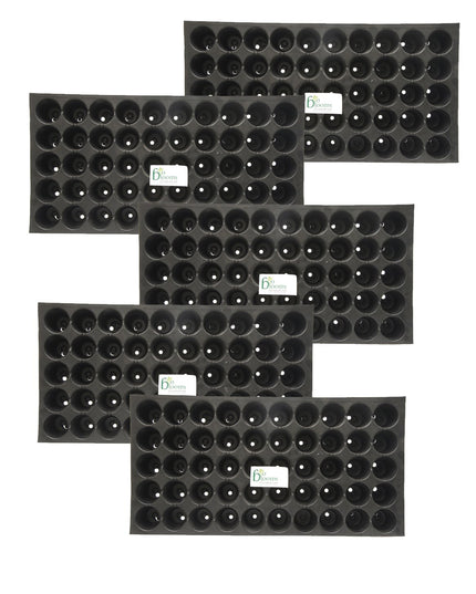 Seedling Tray for Plants, Reusable Germination Tray, Nursery Trays for Seedling, Sapling, Seed Starter & Growing Tray, 50 Cells Set of 10