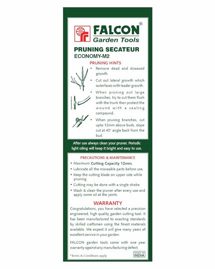 FALCON Economy M2 Plant Cutter Heavy Duty Pruning Secateur Garden Scissors Pruning Shears Plant Branch Cutting Tool For Home Tree Garden