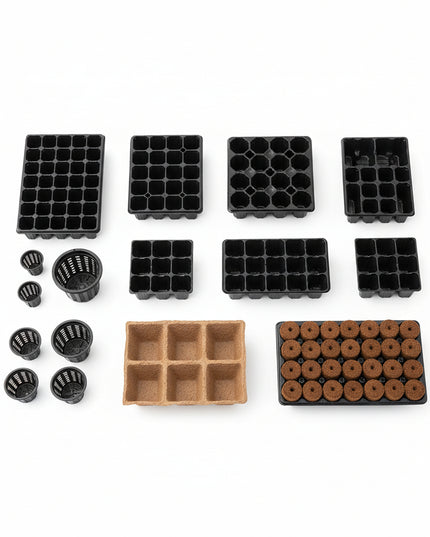 Seedling Tray for Plants, Reusable Germination Tray, Nursery Trays for Seedling, Sapling, Seed Starter & Growing Tray, 50 Cells Set of 10