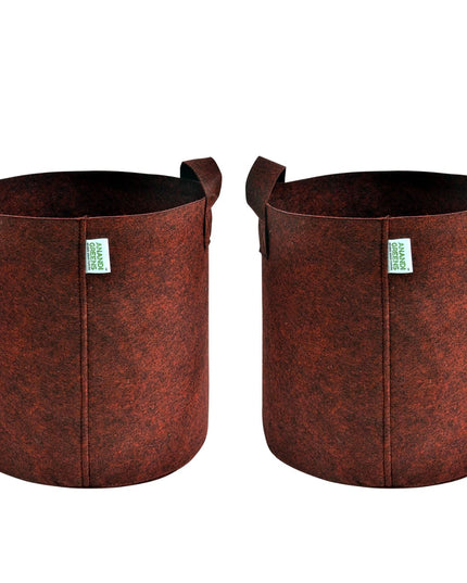Anandi Green's 400 GSM Eco Friendly Geo Fabric Plant Grow Bag Suitable for Terrace and Flowers Vegetable Gardening 6x6 inch Maroon Color Pack of 10