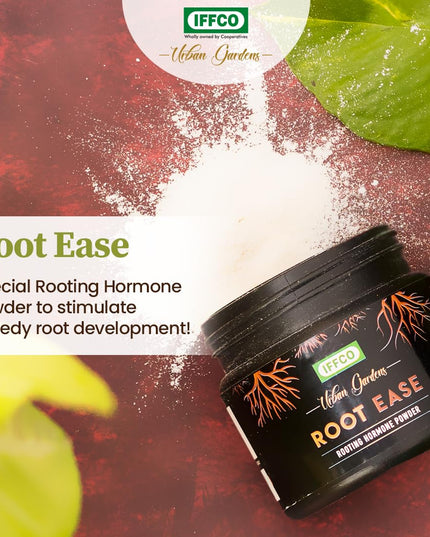 IFFCO Urban Gardens - Root Ease - 50gm - Rooting Hormone Powder - Promote Fast Root Growth from Plant Cuttings & Grafting - All Purpose Plant Growth Nutrition