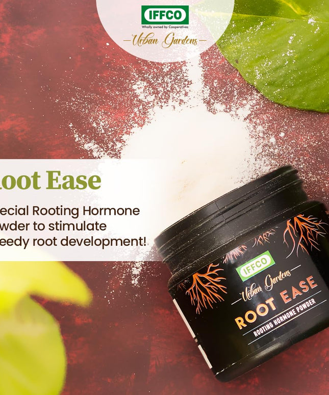 IFFCO Urban Gardens - Root Ease - 50gm - Rooting Hormone Powder - Promote Fast Root Growth from Plant Cuttings & Grafting - All Purpose Plant Growth Nutrition