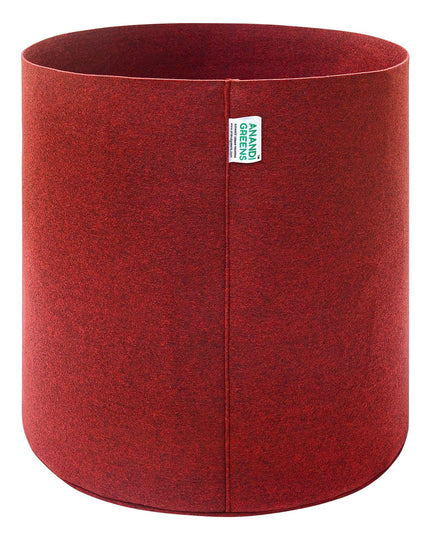 Anandi Green's 400 GSM Eco Friendly Geo Fabric Plant Grow Bag Suitable for Terrace and Flowers Vegetable Gardening 6x6 inch Maroon Color Pack of 10