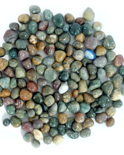 2 Kg Polished White Pebbles Stones for Plants Pots, Aquarium Fish Tank, Pebbles for Decoration, Garden, Table and Home Decor, Vase Fillers (2 Kg, White Stone)