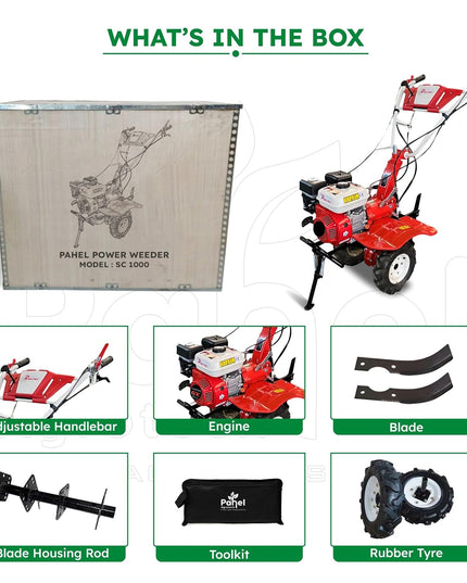 SC 1000 Riga Italy 7 HP Power Weeder with 4 Stroke Engine and 3.6 L Fuel Tank Capacity